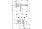 Смеситель для раковины на 2 отверстия Hansgrohe Metropol, скрытая - хром