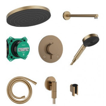 Душевая система Hansgrohe Pulsify S 260 1jet со смесителем термостатическим Ecostat Comfort S i iBox universal 2, скрытый, хром