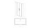Двери для душа для ниши Radaway Idea Gold DWJ, правые, 160cm, раздвижные, стекло бесцветное, profil золотой