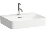 Раковина подвесная LAUFEN VAL 550 x 420 mm SaphirKeramik с отверстиями под смеситель белая