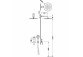 Душевой гарнитур Tres Study Exclusive скрытый с верхним душем okrągłą 30 cm - сталь 