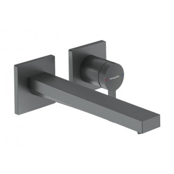 Однорычажный смеситель для раковины настенный, скрытая с изливом 22,5 cm, Hansgrohe Tecturis E - Хром