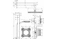 Душевая система Hansgrohe Crometta S 240 1jet, скрытый, смеситель однорычажный, верхний душ 24cm, лейка 2-режимная, хром