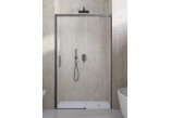 Двери wnękowe Radaway Idea 8 DWJ Brushed GunMetal 140 cm, левые - стекло бесцветное, profil gunmetal szczotkowany
