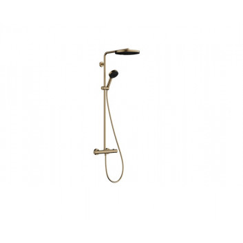 Душевой гарнитур Hansgrohe Pulsify S Puro 260 1 jet z Ecostat Fine i główką душевая 3jet, цвет бронзовое напыление