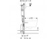 Инсталляция скрытого монтажа Geberit DuofixBasic H112 do WC, UP100, Delta