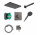 Душевая система Hansgrohe Raindance Alive Q 210/340 1jet со смесителем термостатическим i iBox universal 2, скрытый - чёрный шлифованный хром
