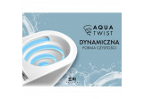 Раковина WC подвесной EMPORIA NOX 1.1, 53x36 cm, bezrantowa, system spłukiwania wirowego AquaTwist, с крышкой с микролифтом slim