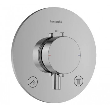 PYTAJ O RABAT ! Смеситель термостатическая Hansgrohe Ecostat S, скрытая с запорным вентилем, внешний элемент 1-odbiornik