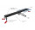 Набор Wiper New Elite PVD, линейный канал 110 cm, Revers (do wklejenia płytki/pełna), Szlif, z obrotowym syfonem snake 360 - чёрный grafit