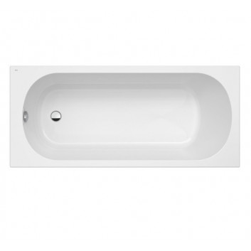 Ванна прямоугольная Roca Linea Slim, 170x70cm, акриловая, белая