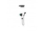Душевой набор Hansgrohe Vernis Shape 230, скрытый, 2 выходы wody, чёрный мат.