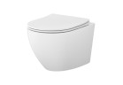 Набор Cersanit SET C502: Раковина WC подвесной Cersanit Desse Pro Oval Tornado 36x49 cm с сидением duroplastową Slim - белая