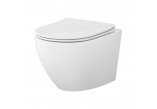 Набор Cersanit SET C502: Раковина WC подвесной Cersanit Desse Pro Oval Tornado 36x49 cm с сидением duroplastową Slim - белая