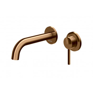 Смеситель для ванны Kohlman Axel Brushed Copper скрытая + dowolna лейка SP - szczotkowana медь