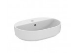 Накладная раковина Ideal Standard Ipalyss овальная z cienkimi ściankami 60x38cm - белая