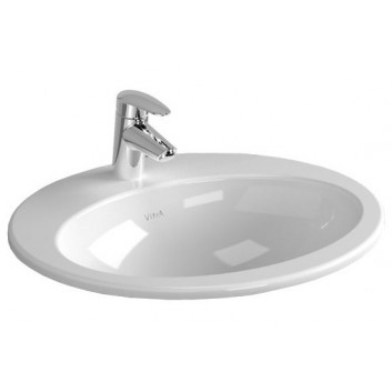 Накладная раковина Vitra ARCHIPLAN 60x38 cm, без перелива - белая