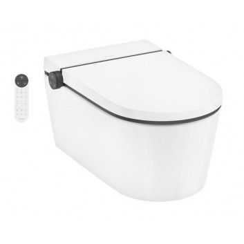 Раковина Hansgrohe Xuniva S встраиваемая в столешницу 40x40 cm, без отверстия под смеситель, z переливом, SmartClean - белая