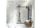 Перегородка для душа Deante Prozma walk-in 80x195 cm - стекло прозрачные, profil хромированная сталь