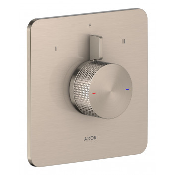 Смеситель на 3 отверстия Axor Citterio C однорычажный на борт ванны, sBox - шлифованный никель