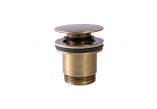 Перелив для раковины Tres, click-clack, 63mm, 24-K золото матовое