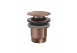 Перелив для раковины Tres, click-clack, 63mm, 24-K золото матовое