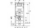 Инсталляция скрытого монтажа Geberit Duofix Basic do WC wiszącego, UP100 ze wspornikami