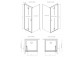 Боковая стенка S1 70 Radaway Nes KDJ II, przejrzysta, 700x2000mm, profil хром