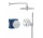 Душевой гарнитур скрытый Grohe Precision SmartControl с верхним душем Vitalio Joy 260 - хром