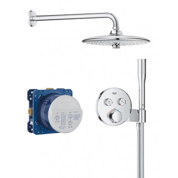 Душевой гарнитур скрытый Grohe Grohterm SmartControl Rainshower 310 SmartActive , Сталь Szczotkowana