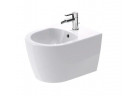 Биде подвесное Duravit ME by Starck 37x48 cm z переливом, с отверстиями под смеситель, DuraShield - белый