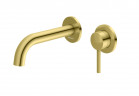 Смеситель для раковины Kohlman Axel Brushed Gold, подвесная - szczotkowane золото
