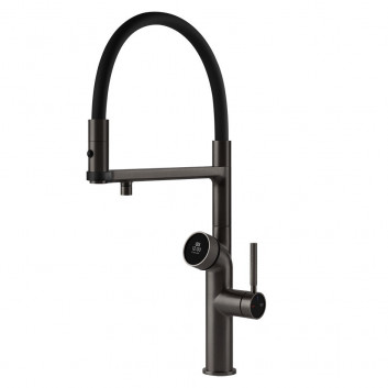 Туалетный ёршик Gessi Ingranaggio, подвесная, z чёрный ceramiką - Black Metal Brushed PVD