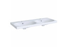 Раковина двойная Geberit Acanto 120x48 cm, без отверстия na baterie, z переливом - белая
