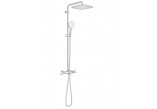 Душевая система Grohe Tempesta System 250 Cube с термостатом для настенного монтажа, с верхним душем kwadratową 25 cm - хром