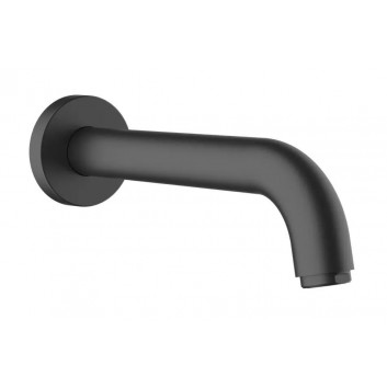 Смеситель для раковины Hansgrohe Vernis Shape однорычажный, с изливом 20,7 cm, подвесная, скрытая - чёрный мат.