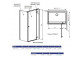 Двери wnękowe Radaway Essenza 8 DWJ, правые 110 cm, высота 200 cm, стекло бесцветное 8 mm, profil хром