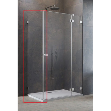 Двери кабины prysznicowej Radaway Essenza Pro 8 KDJ 100, левые, 1000x2000 mm - стекло бесцветное, profil хром