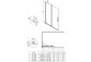 Перегородка для душа Deante Prozma walk-in 110x195 cm - стекло прозрачные, profil чёрный мат.