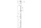 Перегородка для душа Deante Prizma walk-in 120x195 cm - стекло бесцветное, profil titanium