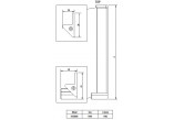 Душевая кабина Deante Square квадратная 90x90 cm - стекло бесцветное, profil бронзовое напыление