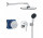 Душевой гарнитур скрытый Grohe Start Edge с верхним душем Vitalio Start 250 - хром