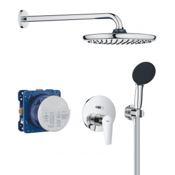 Душевой гарнитур скрытый Grohe Precision SmartControl с верхним душем Vitalio Joy 260 - хром