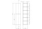 Перегородка для душа Deante Prizma walk-in 120x195 cm - стекло бесцветное, profil titanium