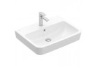 Раковина частично встраиваемая Villeroy & Boch O.Novo, 65x46 cm, z переливом, с отверстиями под смеситель, с плёнкой CeramicPlus - белая
