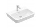 Накладная раковина Villeroy & Boch O.novo, 55x46cm, z переливом, отверстие под смеситель, Weiss Alpin CeramicPlus