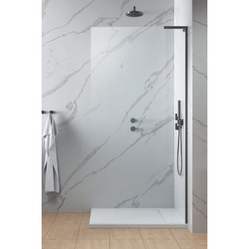 Шторки на ванну Radaway Modo SL Black PNJ II 70 правый, стекло бесцветное, profil чёрный
