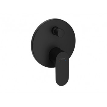 Смеситель для ванны Hansgrohe Rebris S однорычажный, скрытая do iBox universal - чёрный мат.