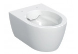 Раковина WC подвесной Geberit iCon 53x36 cm, bez kołnierza, spłukiwanie wirowe с крышкой с микролифтом - белая