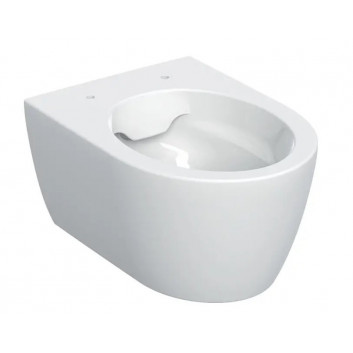 Раковина WC подвесной Geberit iCon 53x36 cm, bez kołnierza, spłukiwanie wirowe с крышкой с микролифтом - белая